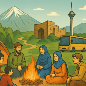 بهترین جاذبه‌های اطراف تهران برای سفر گروهی: راهنمای کامل طبیعت‌گردی، تاریخی و تفریحی 🏕️🚌