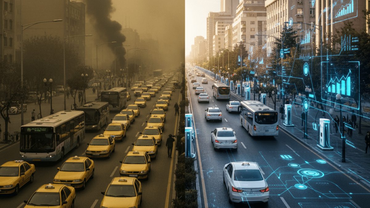 خودروهای برقی در ناوگان حمل و نقل تهران: رؤیای هوای پاک یا کابوس زیرساخت؟ ⚡️🏙️