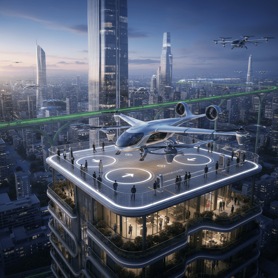 🚀 ون‌های پرنده؛ آینده حمل‌ونقل شهری که دیگر یک رؤیا نیست!