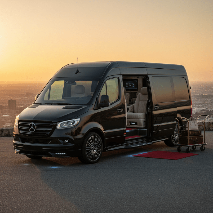 تجربه سفر لاکچری با ون VIP: راهنمای نهایی تبدیل مسیر به مقصد اختصاصی شما 👑