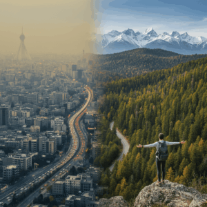 راهنمای جامع انتخاب و رزرو تورهای طبیعت‌گردی با مبدا تهران؛ گریز از دود و ترافیک! 🌿🚗💨