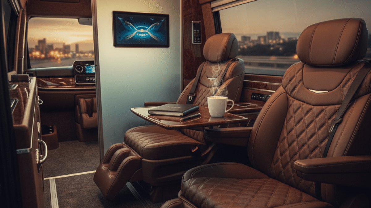 تجربه سفر لاکچری با ون VIP: راهنمای نهایی تبدیل مسیر به مقصد اختصاصی شما 👑