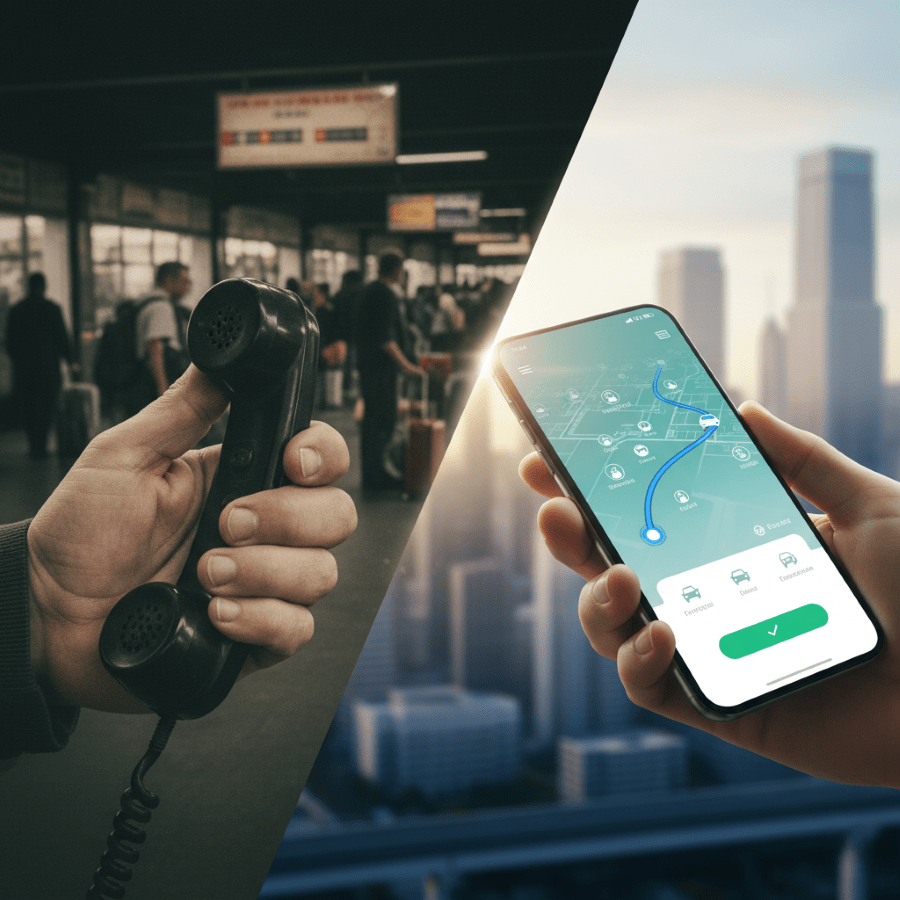 رزرو تلفنی بهتر است یا آنلاین؟ | مقایسه جامع روش‌های رزرو تاکسی بین‌شهری (امنیت، قیمت، سرعت)